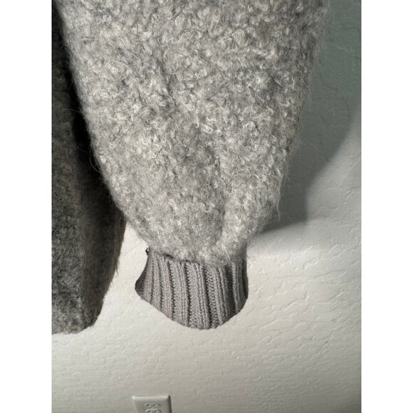 Free People Milo Oversized Tunic High Neck Sweater in Heather Grey Size large - Picture 9 of 10